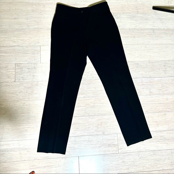 Perfect condition black fitted trouser pants with pleats - Picture 2 of 5